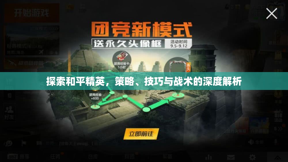 和平精英，策略、技巧與戰(zhàn)術(shù)的深度探索