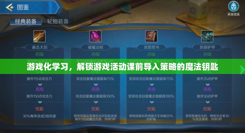 游戲化學(xué)習(xí)，解鎖課前導(dǎo)入策略的魔法鑰匙