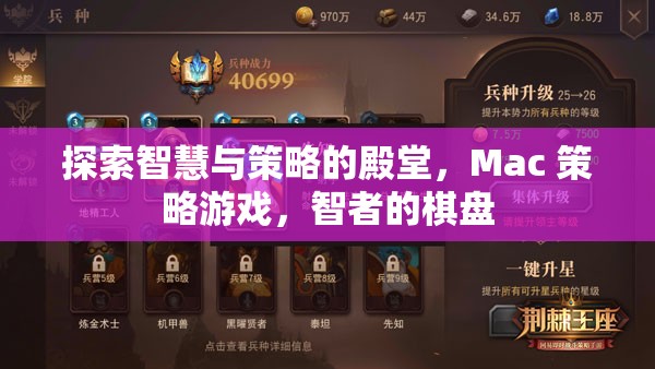 Mac 策略游戲，智者的棋盤，探索智慧與策略的殿堂
