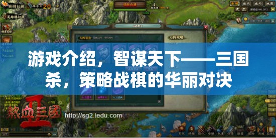 智謀天下，三國殺——策略戰(zhàn)棋的華麗對決