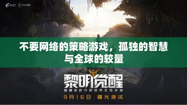 孤島智謀，無網(wǎng)絡(luò)策略游戲的全球較量