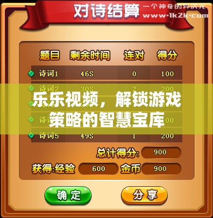 解鎖游戲策略的智慧寶庫，樂樂視頻的獨(dú)特魅力
