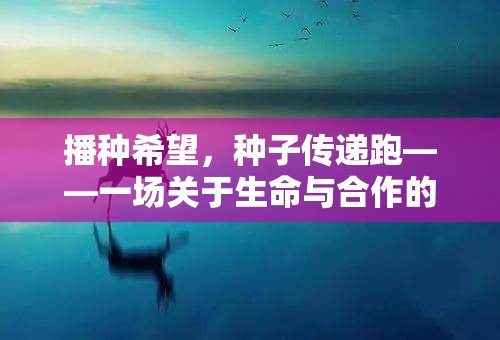 播種希望，種子傳遞跑，生命與合作的體育盛宴