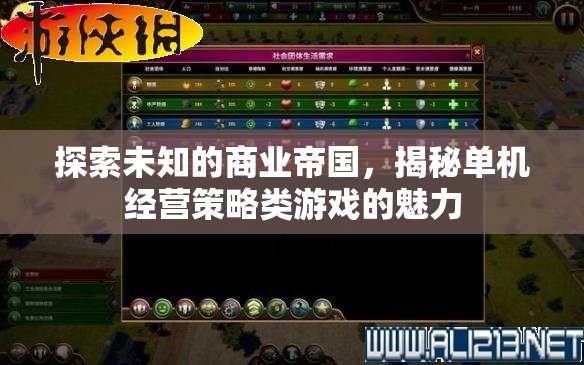 探索未知，揭秘單機(jī)經(jīng)營策略類游戲的魅力