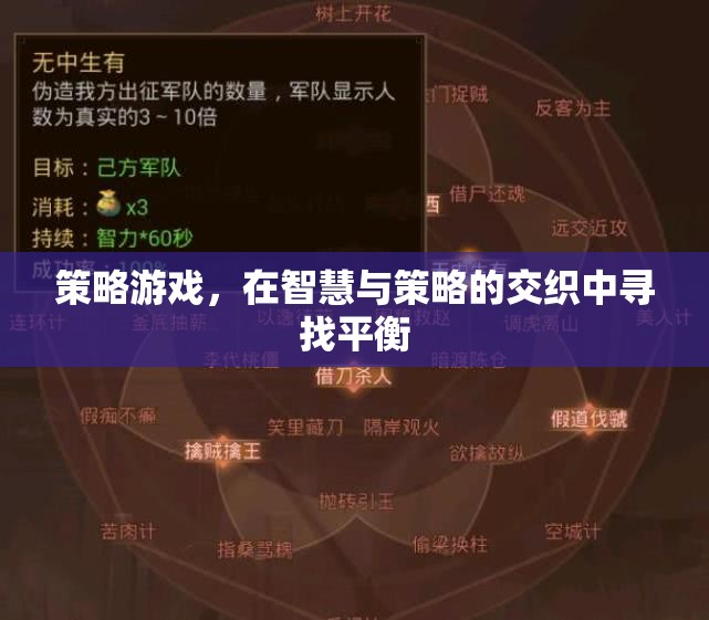 策略游戲，在智慧與策略的交織中尋找平衡