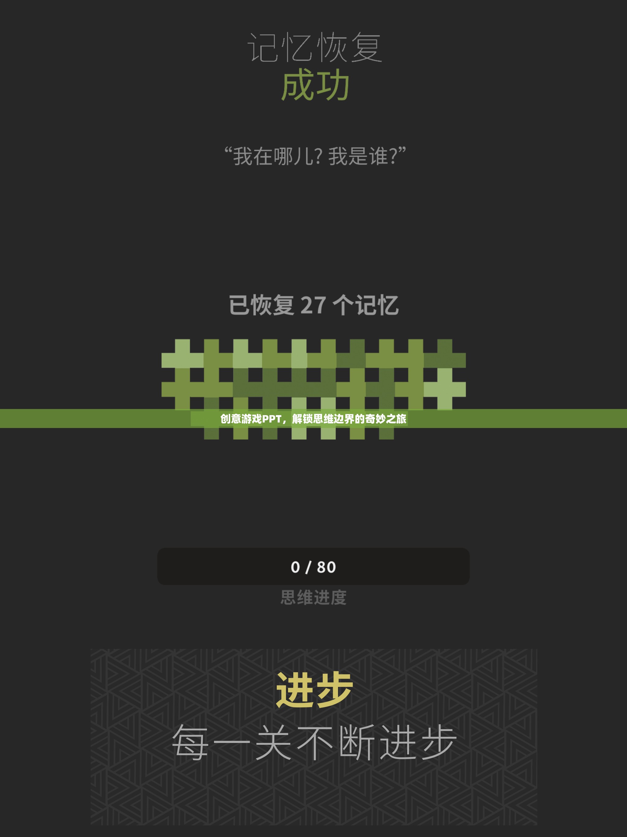 解鎖思維邊界，創(chuàng)意游戲PPT的奇妙之旅