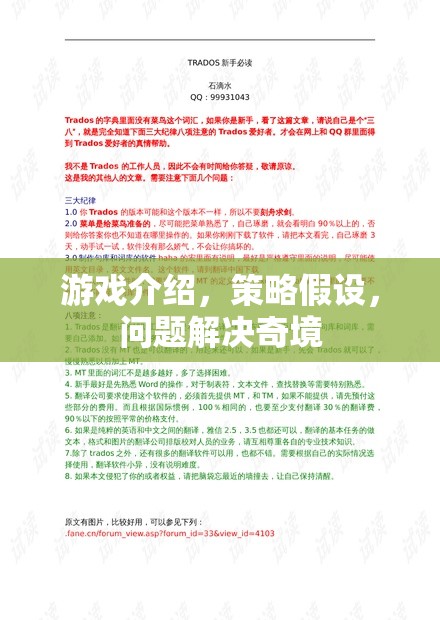 策略奇境，游戲中的問題解決與假設(shè)探索
