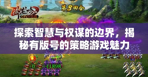 智慧與權(quán)謀的邊界探索，揭秘有版號(hào)策略游戲的獨(dú)特魅力