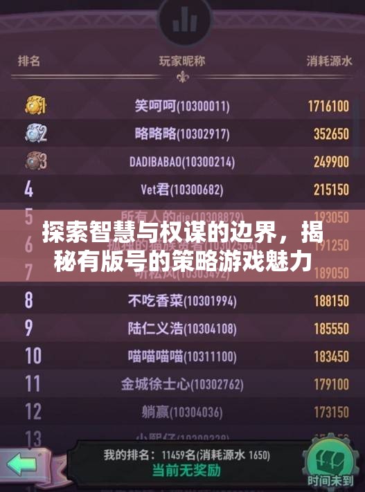 智慧與權(quán)謀的邊界探索，揭秘有版號(hào)策略游戲的獨(dú)特魅力