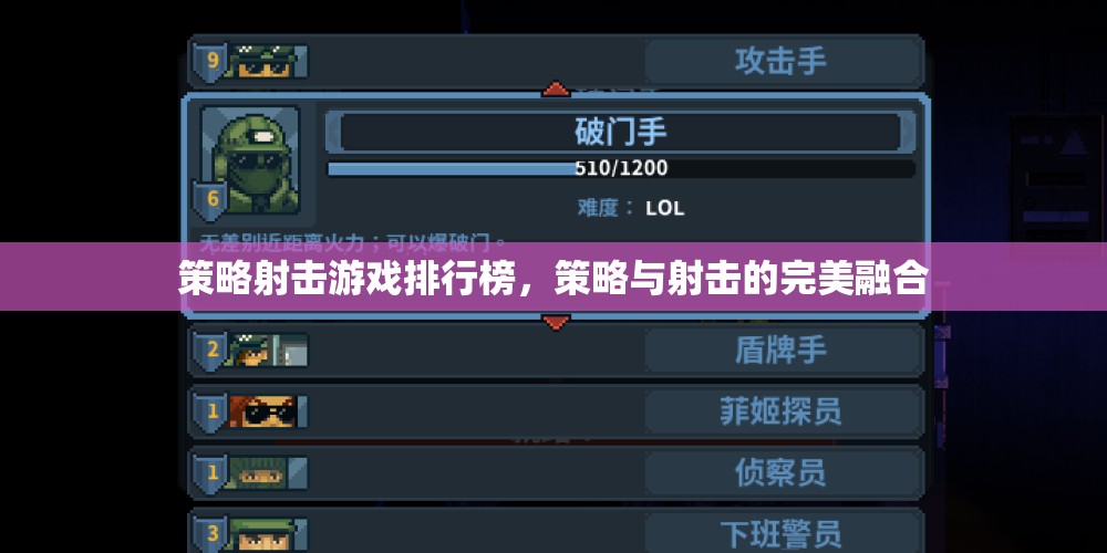策略射擊游戲，策略與射擊的完美融合排行榜