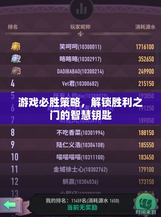 解鎖游戲勝利之門的智慧鑰匙，必勝策略