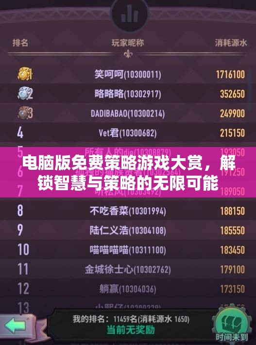 解鎖智慧與策略的無限可能，電腦版免費(fèi)策略游戲大賞