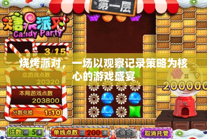 觀察記錄策略，燒烤派對中的游戲盛宴