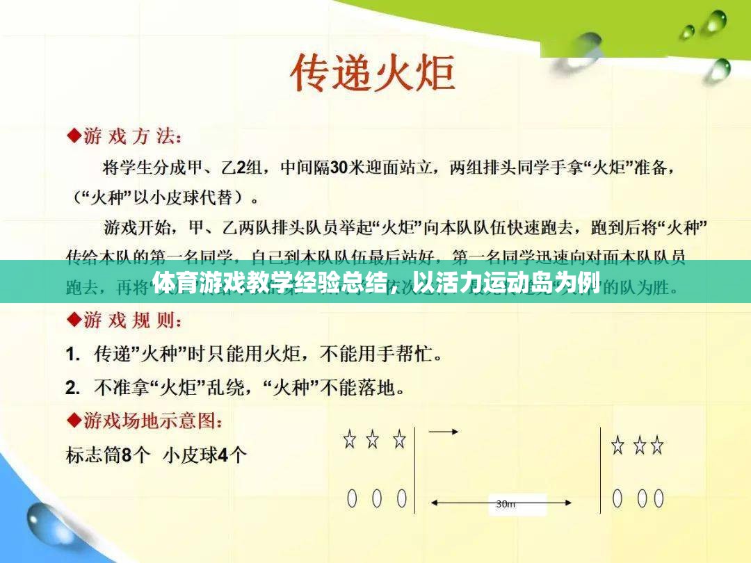 活力運動島，體育游戲教學的創(chuàng)新與實踐經(jīng)驗總結(jié)