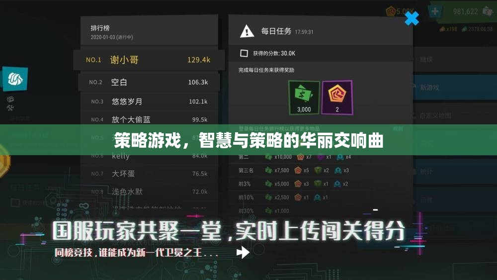策略游戲，智慧與策略的華麗交響曲