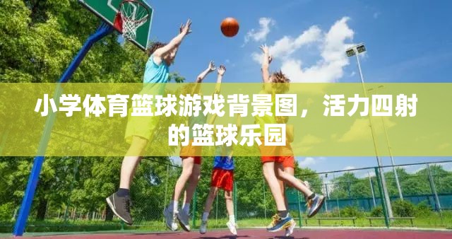 活力籃球樂(lè)園，小學(xué)體育的激情背景圖