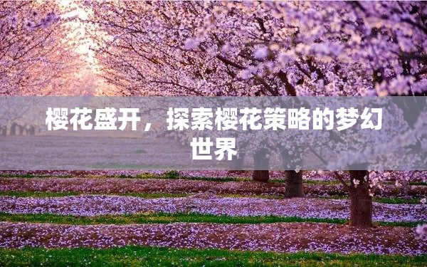 櫻花盛開，解鎖櫻花策略的夢幻之旅