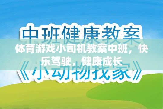 快樂駕駛，健康成長——中班體育游戲小司機教案