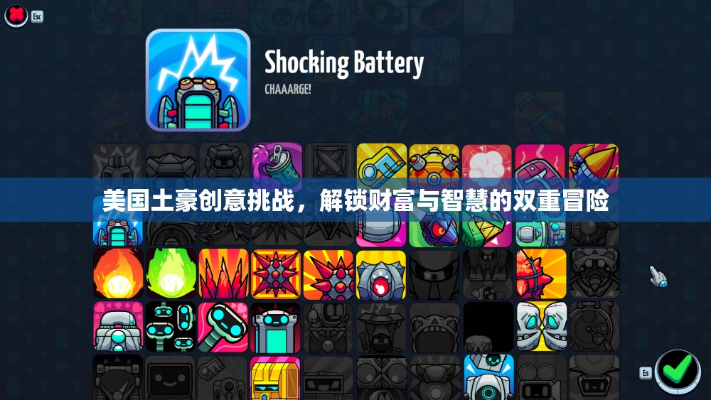 美國土豪創(chuàng)意挑戰(zhàn)，解鎖財富與智慧的雙重冒險之旅