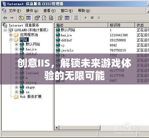 創(chuàng)意IIS，開(kāi)啟未來(lái)游戲體驗(yàn)的無(wú)限可能