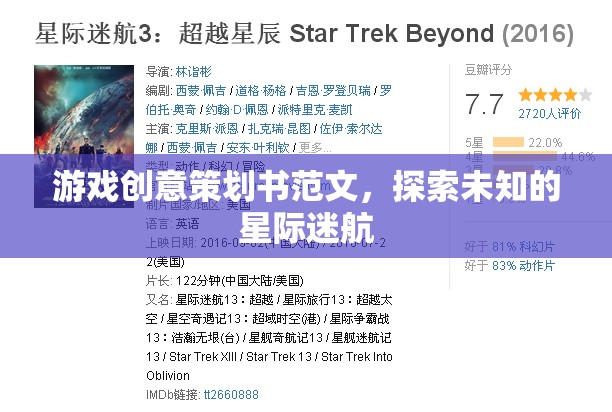 星際迷航，探索未知的創(chuàng)意游戲策劃方案