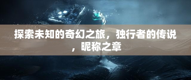 獨(dú)行者的奇幻之旅，探索未知的昵稱之章