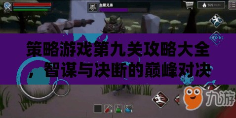 智謀與決斷的巔峰對(duì)決，策略游戲第九關(guān)全面攻略