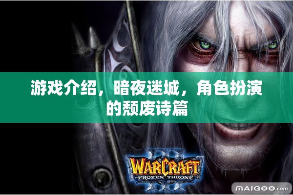 游戲介紹，暗夜迷城，角色扮演的頹廢詩篇