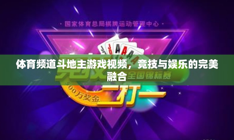 競技與娛樂的完美碰撞，體育頻道斗地主游戲視頻