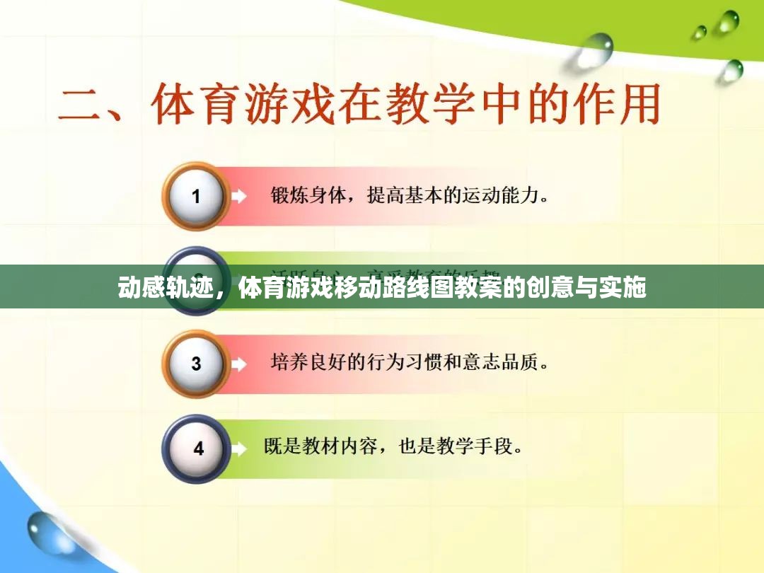 動(dòng)感軌跡，體育游戲移動(dòng)路線圖教案的創(chuàng)意設(shè)計(jì)與實(shí)施策略