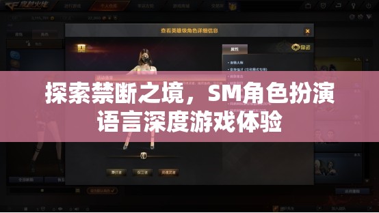 禁斷之境的探索，SM角色扮演語言深度游戲體驗(yàn)