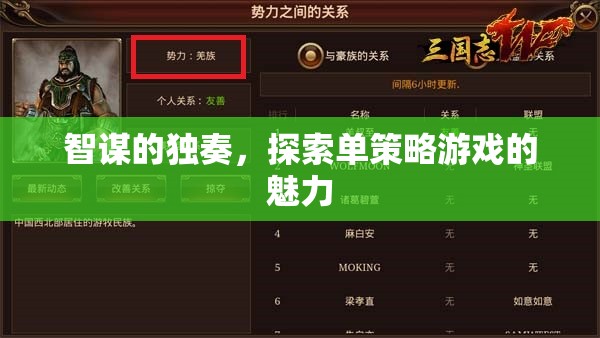 智謀的獨(dú)奏，探索單策略游戲的獨(dú)特魅力