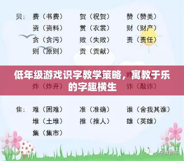 寓教于樂，低年級游戲識字教學(xué)的趣味策略