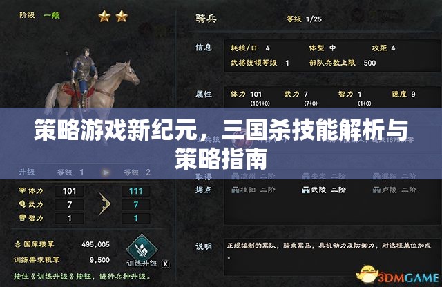 三國(guó)殺，策略游戲新紀(jì)元中的技能解析與策略指南