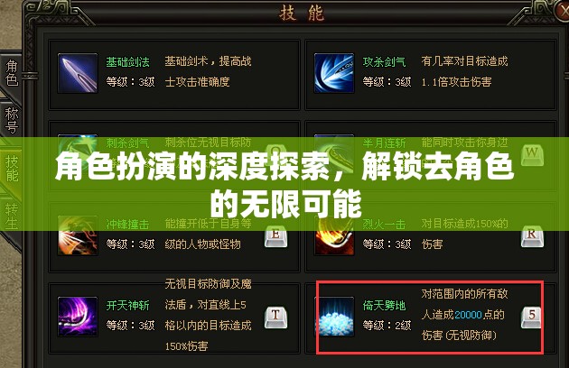 解鎖角色扮演的無限可能，深度探索與自我超越