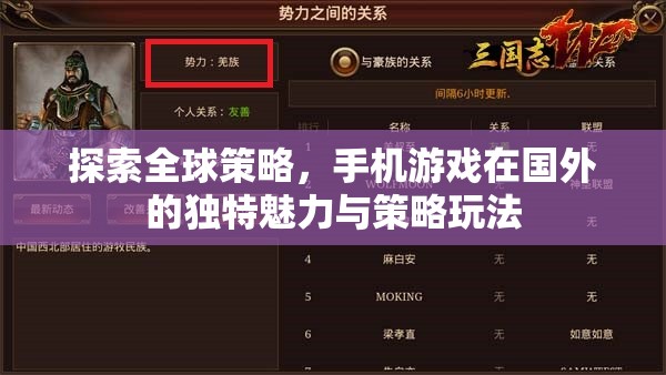 全球策略視角下的手機(jī)游戲，國外獨(dú)特魅力與策略玩法