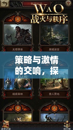 刀鋒戰(zhàn)紀，策略與激情的交響樂章