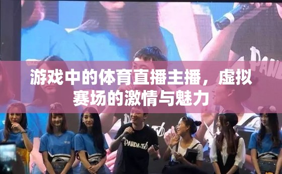 虛擬賽場中的激情與魅力，游戲體育直播主播的獨(dú)特魅力