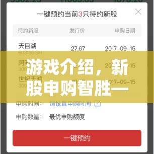 新股申購智勝，策略與運氣的精彩對決