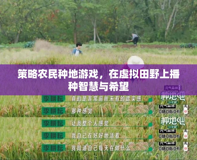 智慧田野，策略農(nóng)民種地游戲中的希望播種
