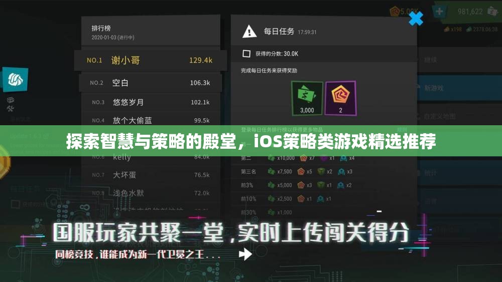 探索智慧與策略的殿堂，iOS策略類游戲精選推薦