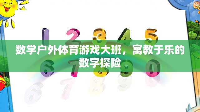 大班數(shù)學戶外體育游戲，寓教于樂的數(shù)字探險