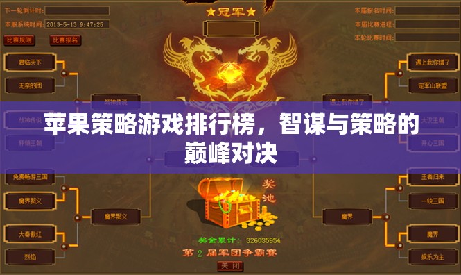 智謀與策略的巔峰對(duì)決，蘋果平臺(tái)策略游戲排行榜