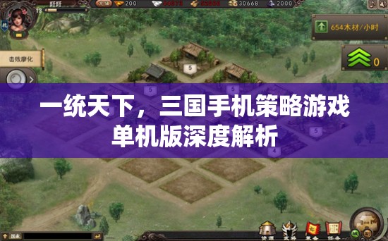 一統(tǒng)天下，三國(guó)手機(jī)策略游戲單機(jī)版深度解析