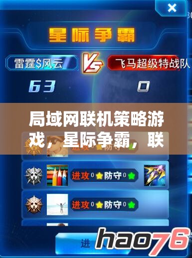 星際爭(zhēng)霸，聯(lián)盟之巔的局域網(wǎng)聯(lián)機(jī)策略對(duì)決