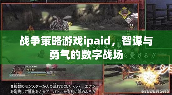 智謀與勇氣的數字戰(zhàn)場，戰(zhàn)爭策略游戲ipaid的魅力