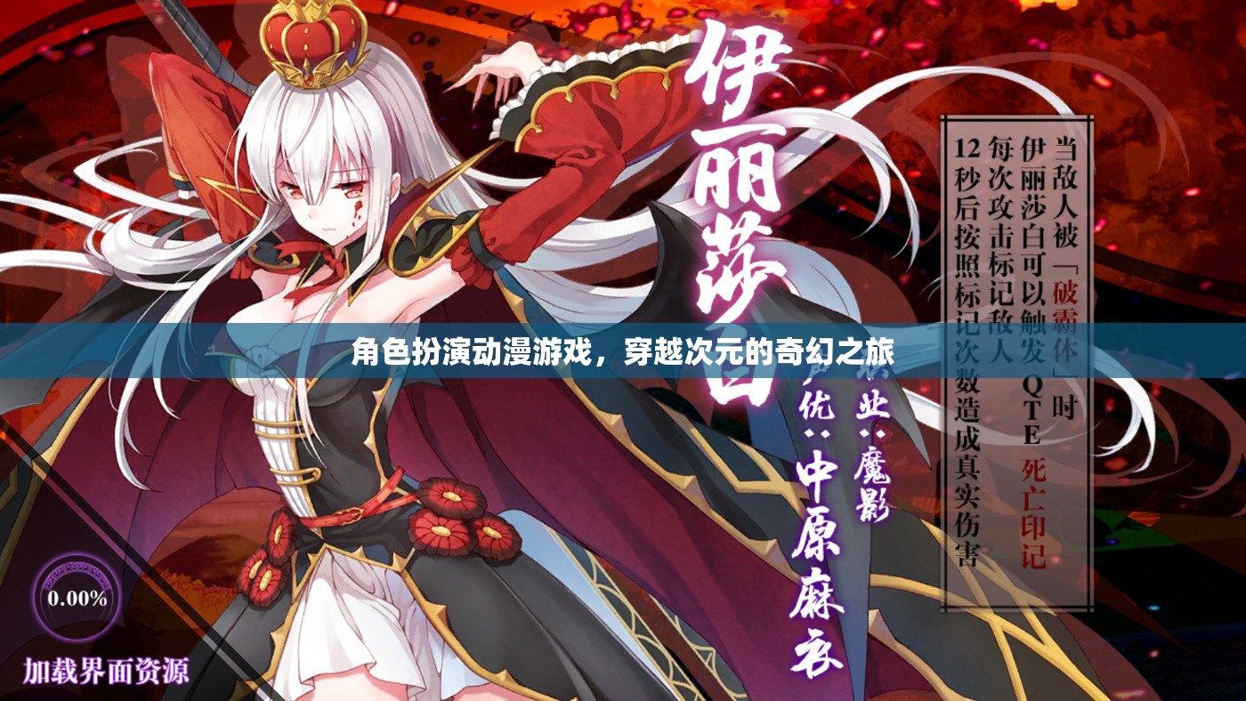 次元穿越，角色扮演動(dòng)漫游戲奇幻之旅