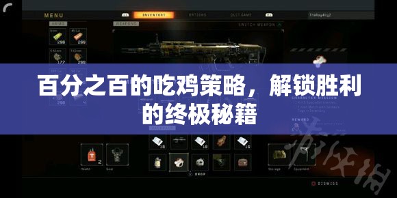 解鎖勝利的終極秘籍，百分之百的吃雞策略