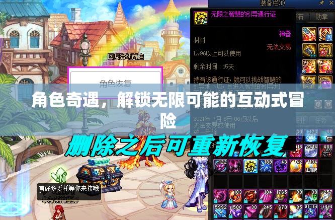 解鎖無限可能的互動式冒險，角色奇遇的奇妙之旅