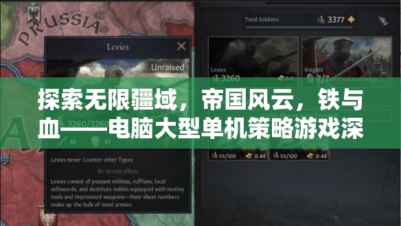 鐵與血，帝國風(fēng)云——電腦大型單機(jī)策略游戲的深度探索與解析